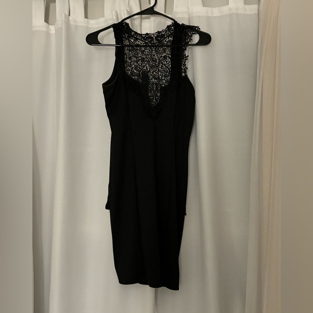 Lulus high neck lace dress